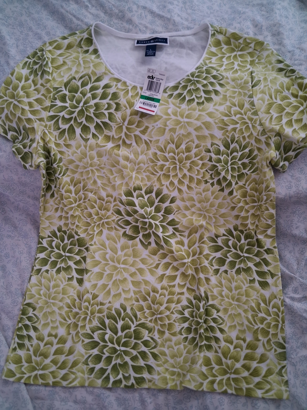 Scott Green Floral Short-Sleeve Tee